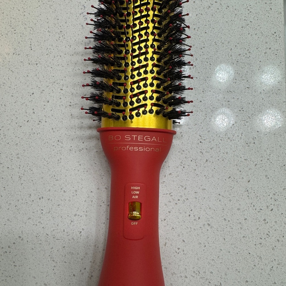 Bo Stegall Professional Red and Gold Hair Brush